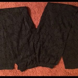 💥 BOGO 💥 Elastic black lace pants