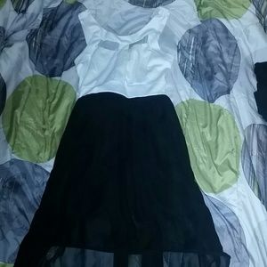 Black and white dress