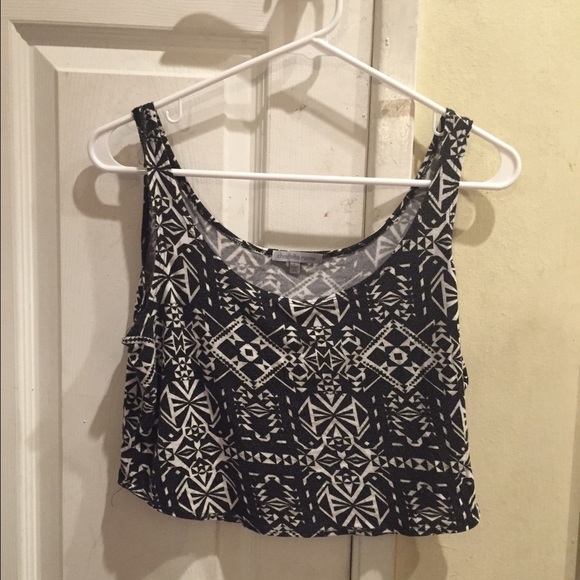 Tribal cropped tank