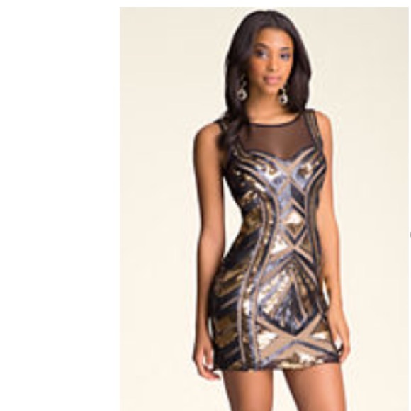 Sequin Bebe Party Dress