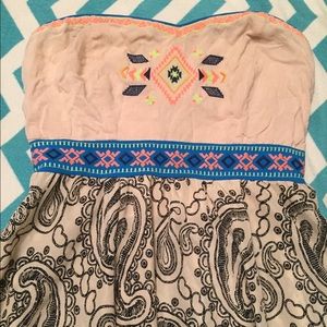 strapless hi/low dress 👗