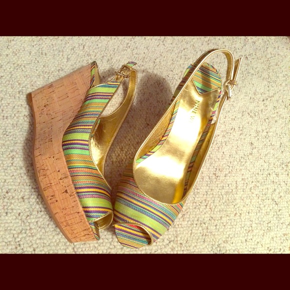 Nine West platform sandals. In excellent condition - Picture 1 of 3