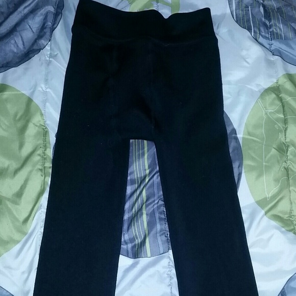 Black leggings with fur on the inside