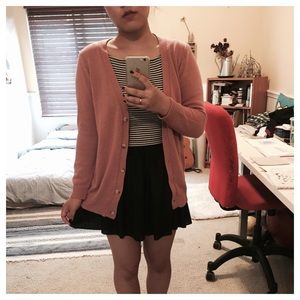Pink cardigan