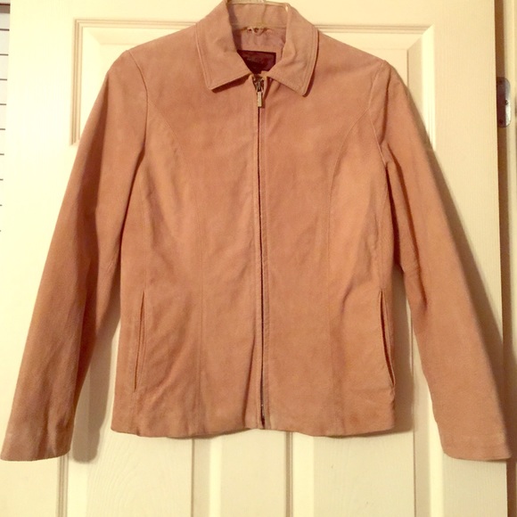 Leather zip up jacket!