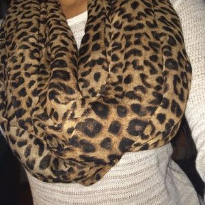 Infinity cheetah print scarf