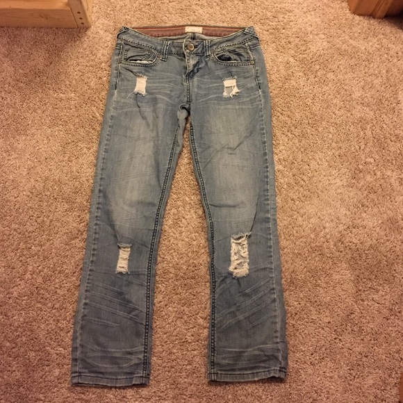 Ankle Length Light Wash Jeans