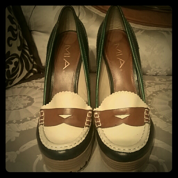 MIA loafer wedges