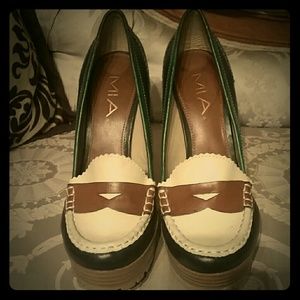 MIA loafer wedges