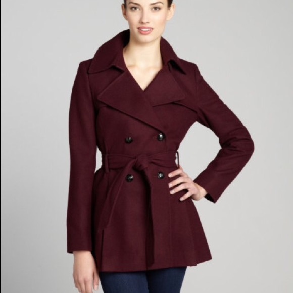 🎉HOST PICK 🎉  Via Spiga Burgundy Coat *SOLD* - Picture 2 of 4