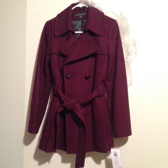 🎉HOST PICK 🎉  Via Spiga Burgundy Coat *SOLD* - Picture 4 of 4