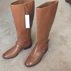 NWT Wide Calf Nine West Riding Boots