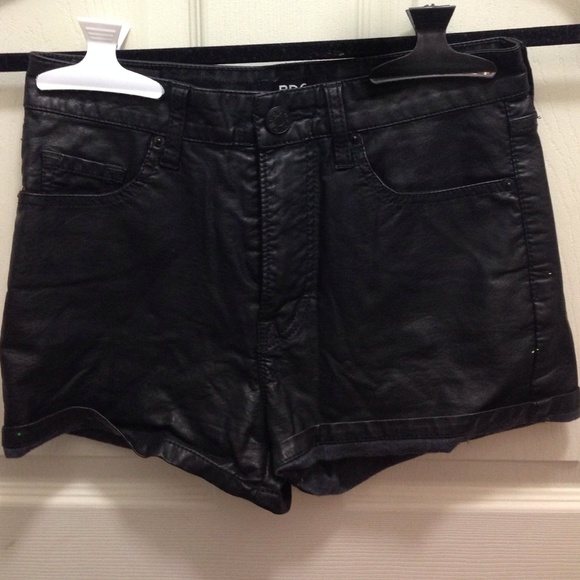 Faux Leather High Wasted Shorts