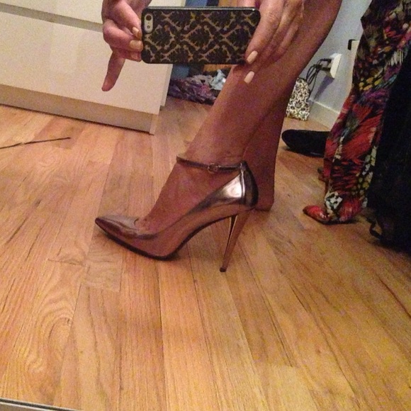 Marciano 4" stilettos Shoes in platinum