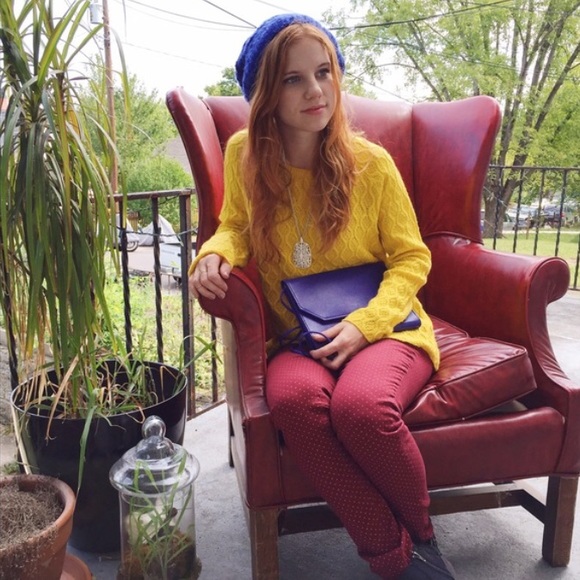 89th and Madison Yellow Longsleeve Sweater - Picture 4 of 4