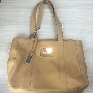 Calvin Klein Leather Tote