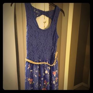 Cute sundress floral blue