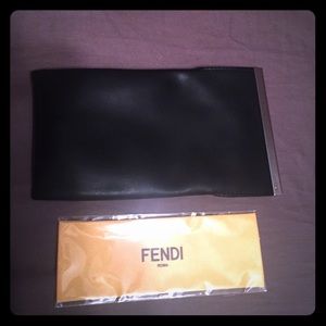 Fendi leather sunglasses case