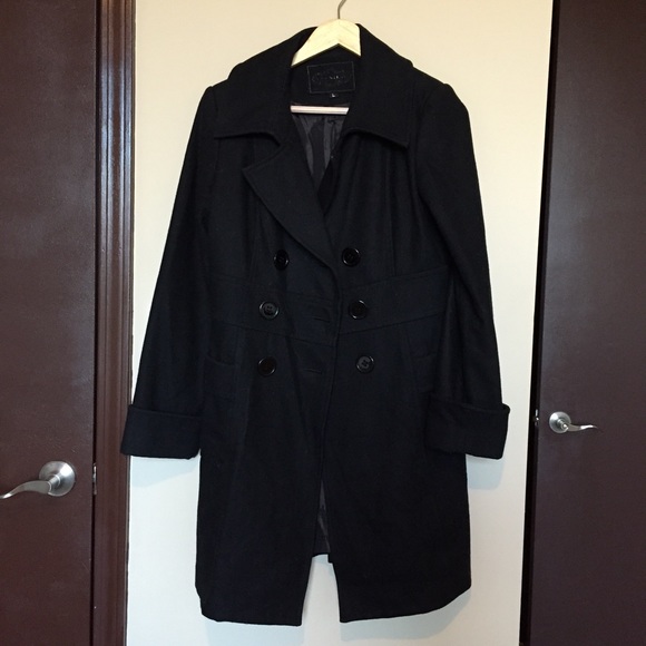 Women's Black Winter Coat, Sz Large