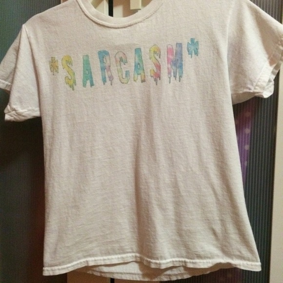 Tumblr "Sacrasm" tee shirt
