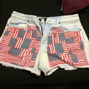 American flag shorts