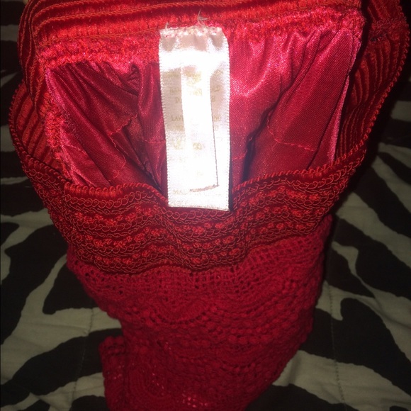 Red shorts that look like a skirt. - Picture 2 of 2