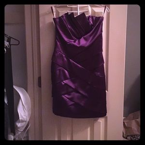 Purple cocktail dress