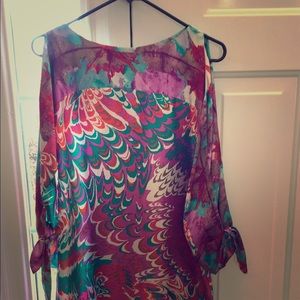 Laundry silk open sleeve dress