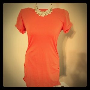 Coral 100% cotton dress!
