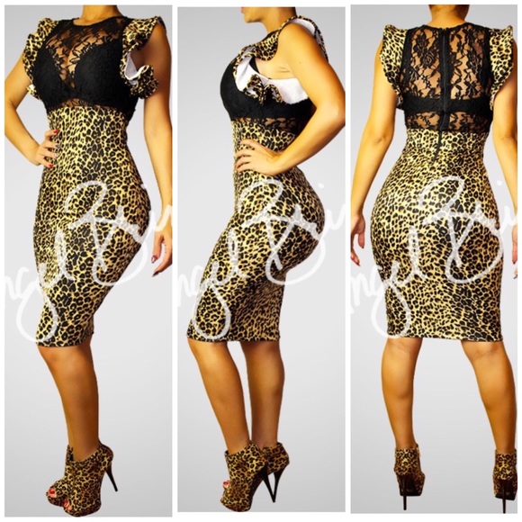 Animal print Body-con Dress