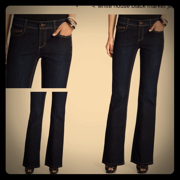 White House black market black denim