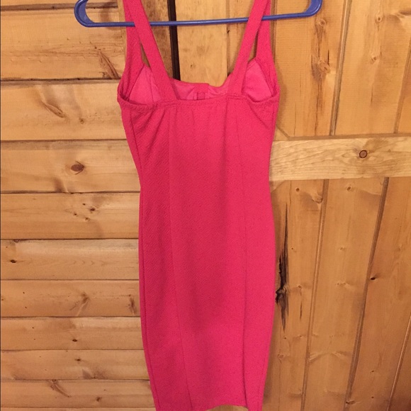 Hot Pink Midi Bodycon - Picture 2 of 3