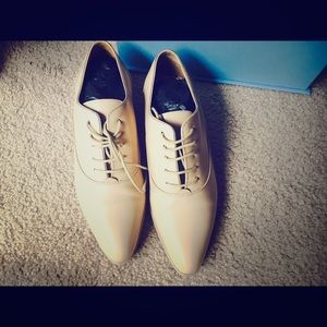 AUTHENTIC nude LANVIN oxford loafer ori price $995