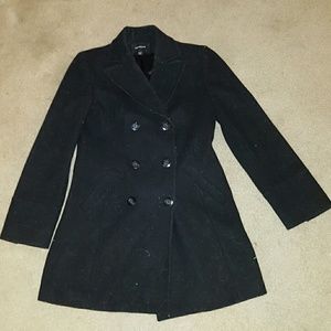 Black Express peacoat