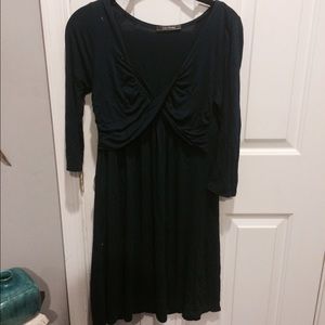 Navy jersey dress