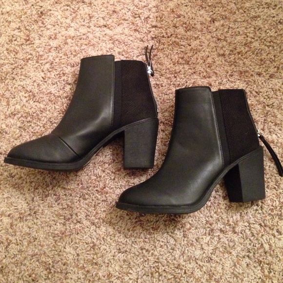 Black ankle boots