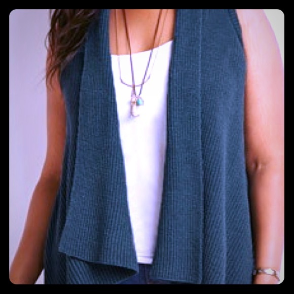 NEW Teal vest-SOLD ON MERCARI