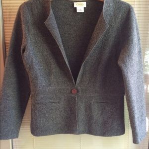 Boiled woll cardigan