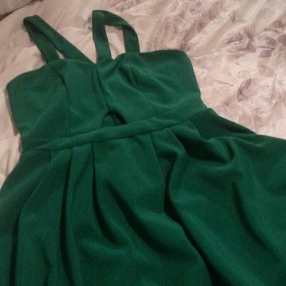 Flirty Green Party Dress, XL