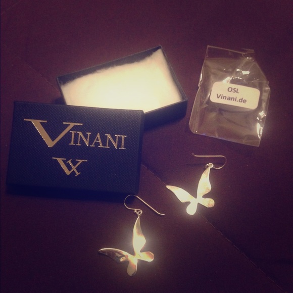 Vinani butterfly earrings, Sterling Silver