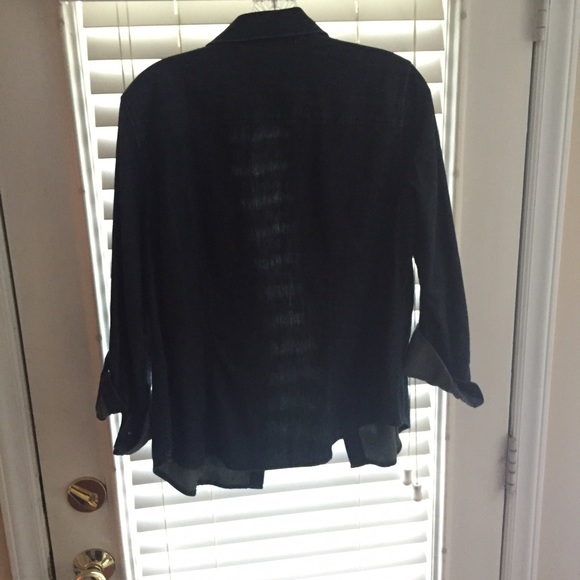 Dark Jean Button-down - Picture 3 of 3