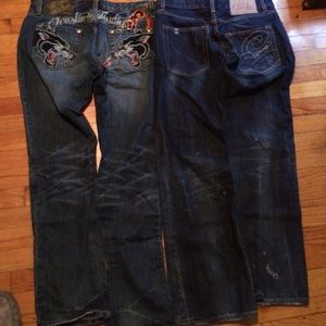 Jeans Ed Hardy men (new) lot of 2