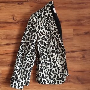 Banana Republic Leopard Print Blazer