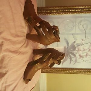 Classy Fall sashas brown  wedges