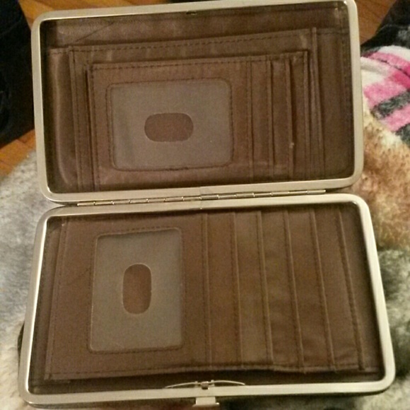 Gray/Black horse Wallet, brown in the inside. - Picture 2 of 4