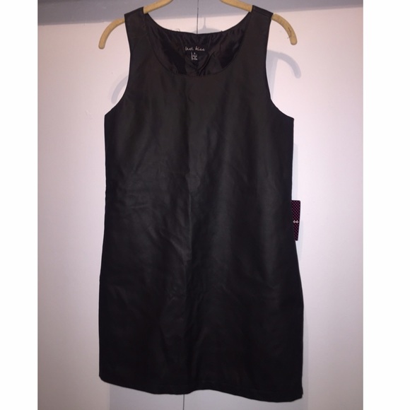 Faux leather dress