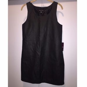 Faux leather dress