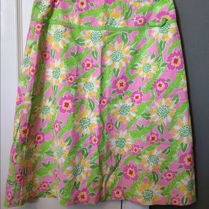 Authentic Lilly Pulitzer Sz 6 Croc Monsieur skirt