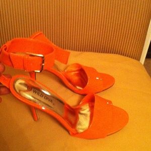 Cute orange heels