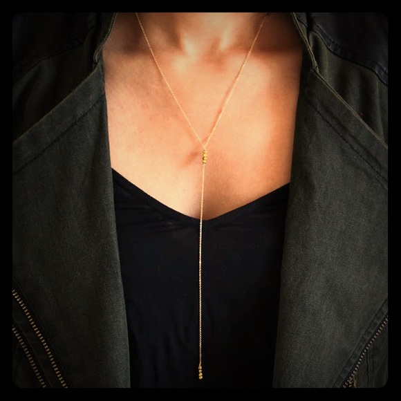 Moonlight Gold Rosary Necklace by Vanessa Mooney